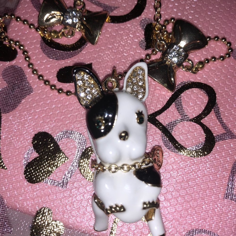 Betsey Johnson Bulldogs Necklace new 28